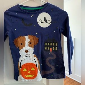 Kids mini Boden appliqué Halloween shirt size 7/8